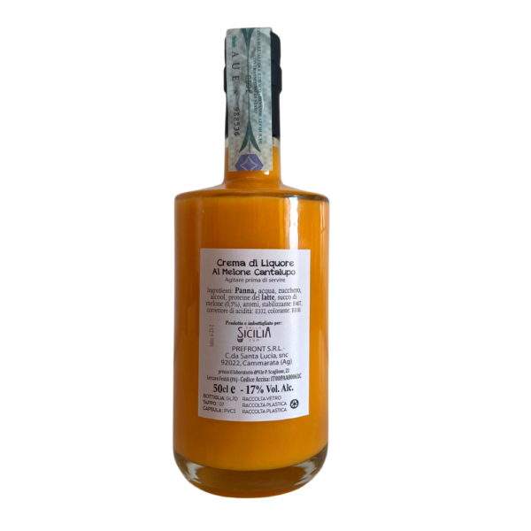 Liquore al Cantalupo - 0,5L - Vol. 17% - Crema di Liquore al Melone Cantalupo